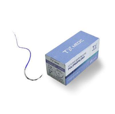 SUTURA POLIPROPILENO PP8622: 3/0 USP 60MM