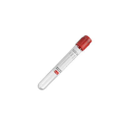 TUBO DE EXTRACCIÓN TAPA ROJA (VIDRIO)